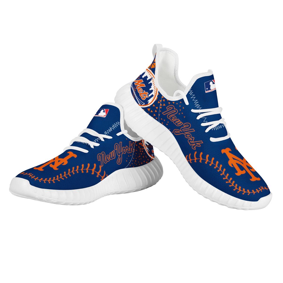 Men's New York Mets Mesh Knit Sneakers/Shoes 001